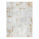 Tapis moderne DUKE 51378 crème / or - Béton, pierre structuré, très doux, franges