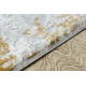 Modern carpet DUKE 51378 cream / gold - Concrete, stone structured, very soft, fringes