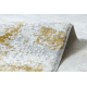 Модерен килим DUKE 51378 кремав / злато - Бетон, камък структурирана, много мека, ресни