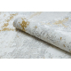Modern tapijt DUKE 51378 crème / goud - Beton, steen gestructureerd, zeer zacht, franjes