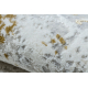 Μοντέρνο χαλί DUKE 51378 κρεμ / χρυσό - Σκυρόδεμα, πέτρα δομημένο, πολύ απαλό, κρόσσια