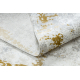 Moderný koberec DUKE 51378 krémová / zlatá - Betón, kameň štruktúrovaný, veľmi jemný, strapce