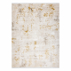 Modern carpet DUKE 51546 cream / gold - Vintage, structured, very soft, fringes