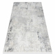 Modern szőnyeg DUKE 51378 krém / szürke - Beton, kő strukturált, nagyon puha, rojtokkal