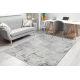 Modern carpet DUKE 51378 cream / grey - Concrete, stone structured, very soft, fringes