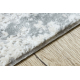 Modern matta DUKE 51378 kräm / grå - Betong, sten strukturerad, mycket mjuk, fransar