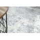 Modern carpet DUKE 51378 cream / grey - Concrete, stone structured, very soft, fringes