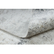 Tapis moderne DUKE 51378 crème / gris - Béton, pierre structuré, très doux, franges