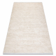 Moderný koberec DUKE 51533 krémová - Geometrická, štruktúrovaný, veľmi jemný, strapce