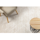 Модерен килим DUKE 51533 кремав - геометричен, структурирана, много мека, ресни