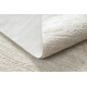 Modern carpet DUKE 51533 cream - Geometric, structured, very soft, fringes