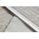 Modern carpet DUKE 51533 cream - Geometric, structured, very soft, fringes