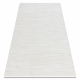 Modern tapijt DUKE 51376 crème - Strepen, gestructureerd, zeer zacht, franjes