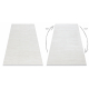 Modern carpet DUKE 51376 cream - Stripes, structured, very soft, fringes