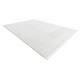 Modern carpet DUKE 51376 cream - Stripes, structured, very soft, fringes