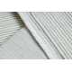Moderner Teppich DUKE 51376 creme - Streifen, strukturiert, sehr weich, Fransen
