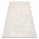 Moderný koberec DUKE 51541 krémová - Geometrická, štruktúrovaný, veľmi jemný, strapce