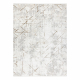 Moderný koberec DUKE 51393 krémová / zlatá - Geometrická, vintage štruktúrovaný, veľmi jemný, strapce