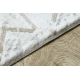 Модерен килим DUKE 51393 кремав / злато - геометричен, vintage структурирана, много мека, ресни