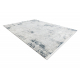 Moderní koberec DUKE 51558 krémová / modrá - Geometrická vintage, strukturovaný, velmi jemný, třásně