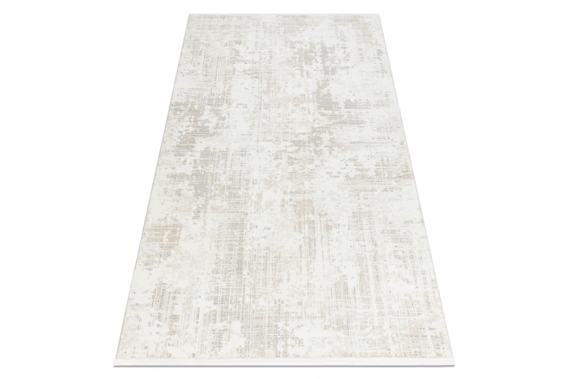 Dywan DUKE 51374 krem - Vintage, strukturalny, bardzo miękki, frędzle - Rozmiar : 160x220 cm