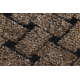 Wycieraczka antypoślizgowa VECTRA 7764 zewnętrzna, wewnętrzna, na gumie - brązowy