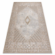 Gyapjú szőnyeg ANTIGUA 518 76 JX100 OSTA - Rozetta, keret, lapos szövésű bézs