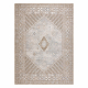 Вълнен килим ANTIGUA 518 76 JX100 OSTA - Розета, рамка, плоскотъкан бежов