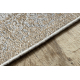 Wollen tapijt ANTIGUA 518 76 JX100 OSTA - Rozet, frame, vlakgeweven beige ​