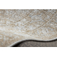 Tapis en laine ANTIGUA 518 76 JX100 OSTA - Rosace, cadre, tissé à plat beige