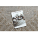 Gyapjú szőnyeg ANTIGUA 518 76 JX100 OSTA - Rozetta, keret, lapos szövésű bézs