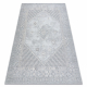 Wool carpet ANTIGUA 518 76 JY910 OSTA - Rosette, frame, flat-woven light grey