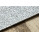 Wollen tapijt ANTIGUA 518 76 JY910 OSTA - Rozet, frame, vlakgeweven grijskleuring