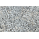 Wollteppich ANTIGUA 518 76 JY910 OSTA - Rosette, Rahmen, flach gewebt hellgrau