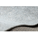 Vilnonis kilimas ANTIGUA 518 76 JY910 OSTA - Rozetė, rėmas, plokščio audinio šviesiai pilka