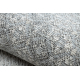 Ullteppe ANTIGUA 518 76 JY910 OSTA - Rosett, ramme, flatvevd lys grå 