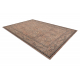 Вълнен килим ANTIGUA 518 74 JF300 OSTA - Цветя, рамка, плоскотъкан бежов