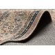 Vlnený koberec ANTIGUA 518 74 JF300 OSTA - Kvety, rám, plocho tkaný béžový