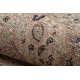 Vlněný koberec ANTIGUA 518 74 JF300 OSTA - Květy, rám, plošně tkaný béžový