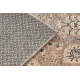 Wollen tapijt ANTIGUA 518 74 JF300 OSTA - Bloemen, frame, vlakgeweven beige ​