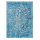 Covor din lână ANTIGUA 518 75 JS500 OSTA - Ornament albastru țesut plat