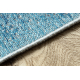 Vilnonis kilimas ANTIGUA 518 75 JS500 OSTA - Ornamentas plokščio audinio mėlyna