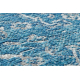 Wollteppich ANTIGUA 518 75 JS500 OSTA - Ornament flach gewebt blau