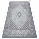 Wool carpet ANTIGUA 518 76 XX032 OSTA - Rosette, frame, flat-woven grey 