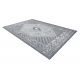 Tapete de lã ANTIGUA 518 76 XX032 OSTA - Rosette, moldura, tecido plano cinza 