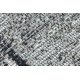 Tappeto in lana ANTIGUA 518 76 XX032 OSTA - Rosetta, struttura, tessitura piatta grigio 