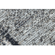 Vilnas paklājs ANTIGUA 518 76 XX032 OSTA - rozete, rāmis, plakani austi pelēks 