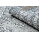 Tappeto in lana ANTIGUA 518 76 XX032 OSTA - Rosetta, struttura, tessitura piatta grigio 