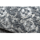 Tappeto in lana ANTIGUA 518 76 XX032 OSTA - Rosetta, struttura, tessitura piatta grigio 