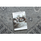 Шерстяний килим ANTIGUA 518 76 XX032 OSTA - Розетка, каркас, плетіння сірий